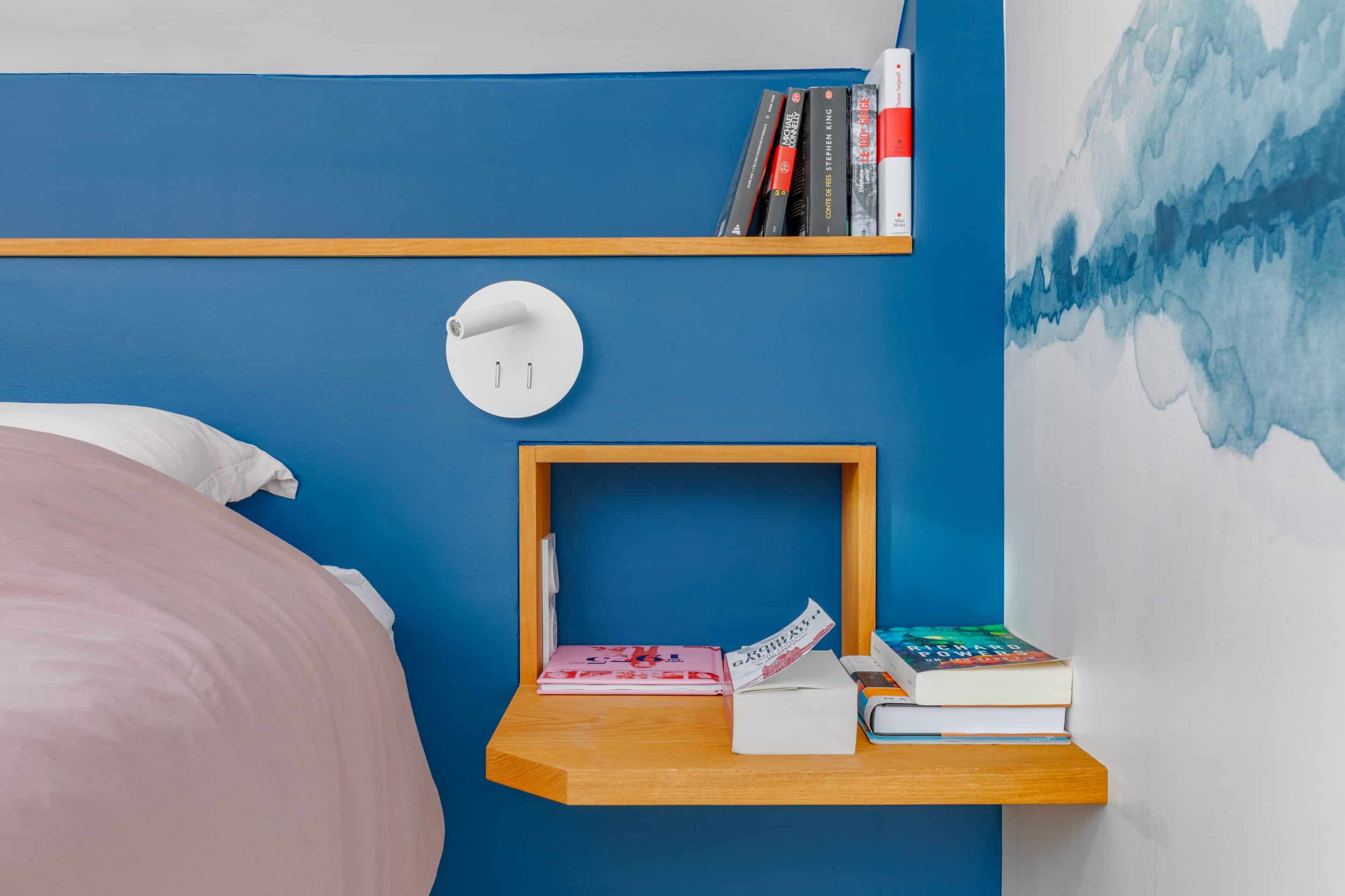 Projet sous pente, chambre parentale après rénovation.